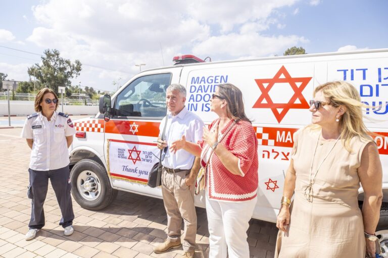 Patricia Abrams and Michael Dangoor Ambulance Dedication
